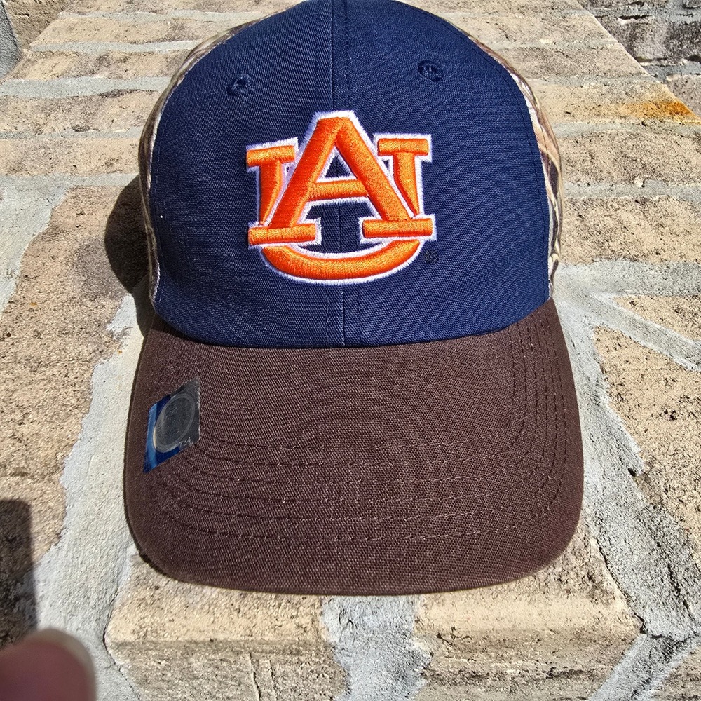 Auburn Tigers Captivating Headwear Mossy Oak Camo Navy Brown Strapback Hat Cap